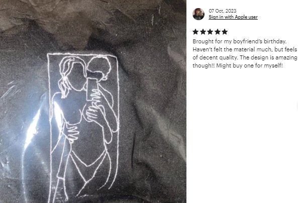 Embroidered Custom Line Art Spicy Hoodies and Sweatshirts - Twin Flame Custom