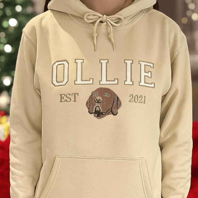 Embroidered Varsity Coloured Custom Hoodie - Twin Flame Custom