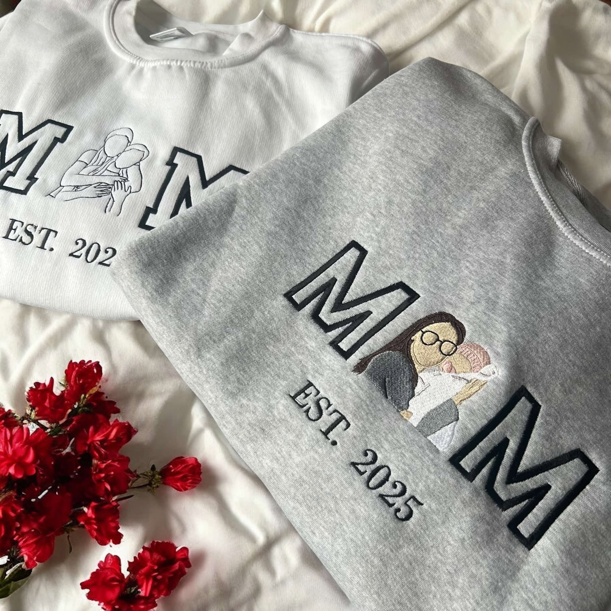 Embroidered Varsity Coloured Custom Hoodies and Sweatshirts - Twin Flame Custom