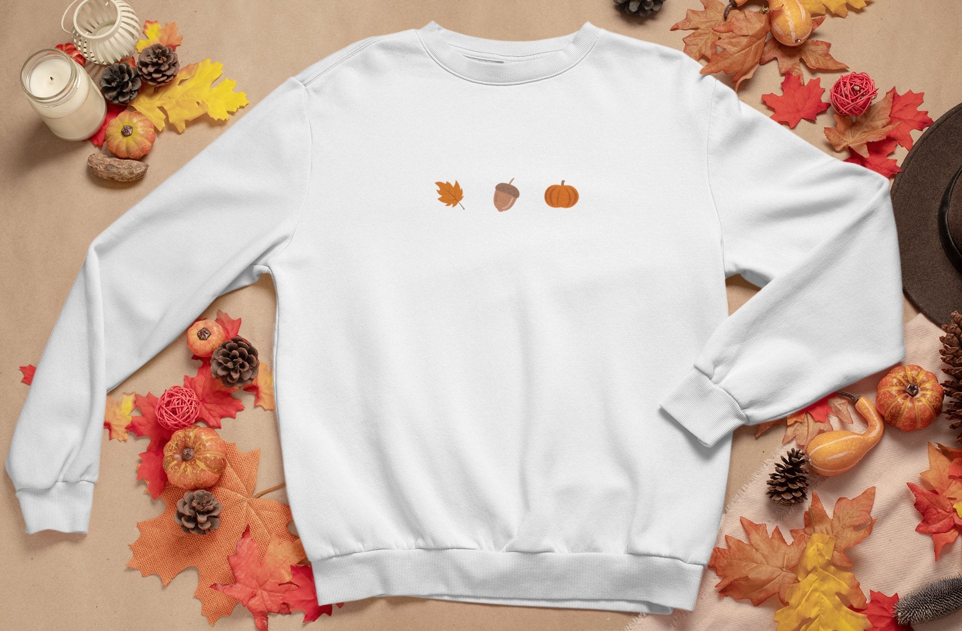 Autumnal Trio Sweatshirt (printed) - Twin Flame Custom