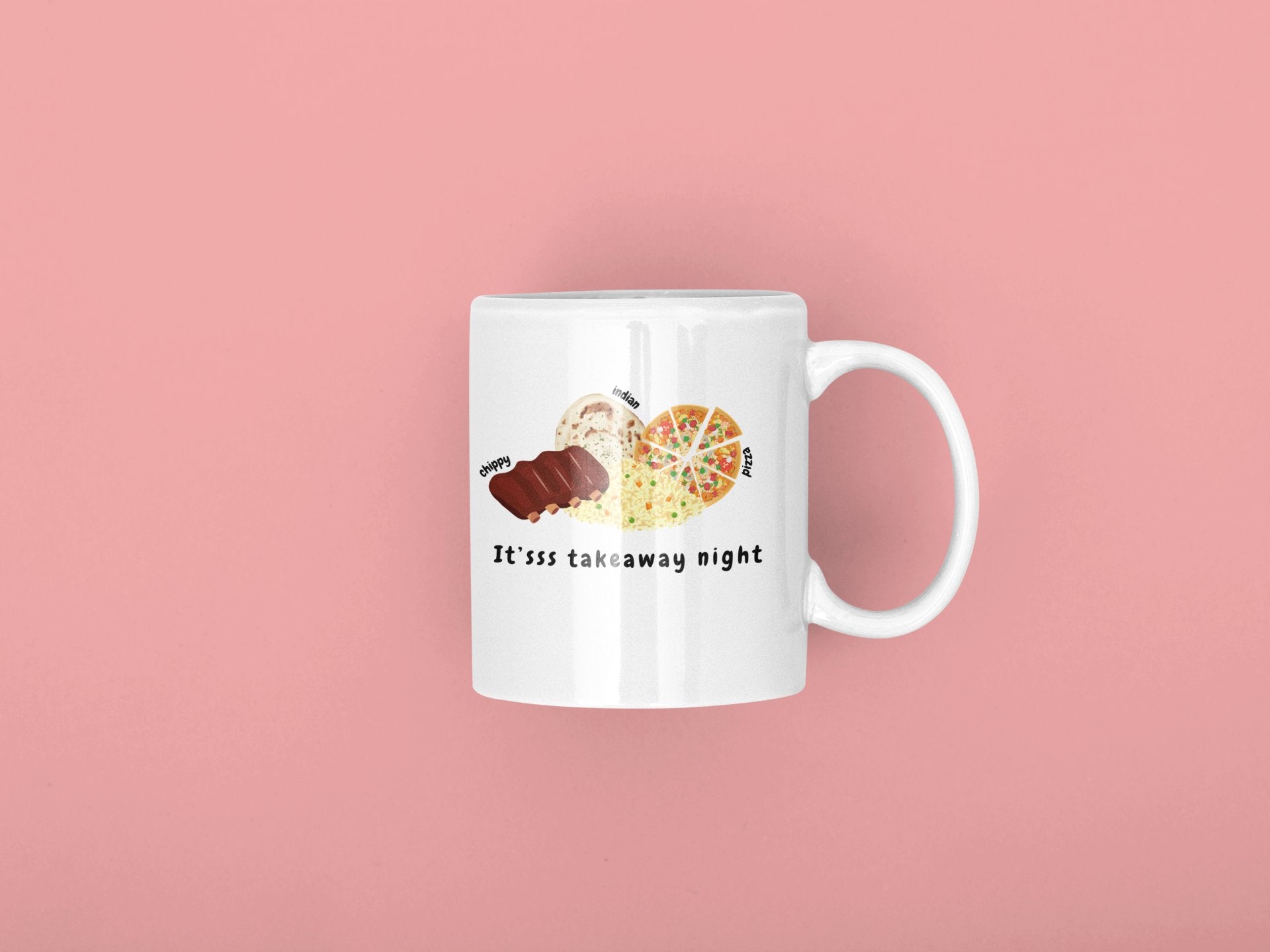 Becki Jones It's Takeaway Night Mug - Twin Flame Custom