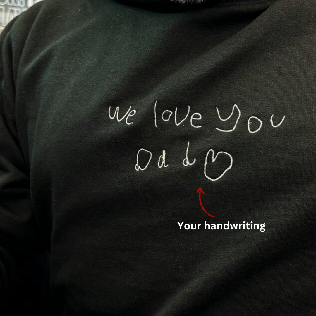 Embroidered Custom Line Art Sweatshirt - Twin Flame Custom