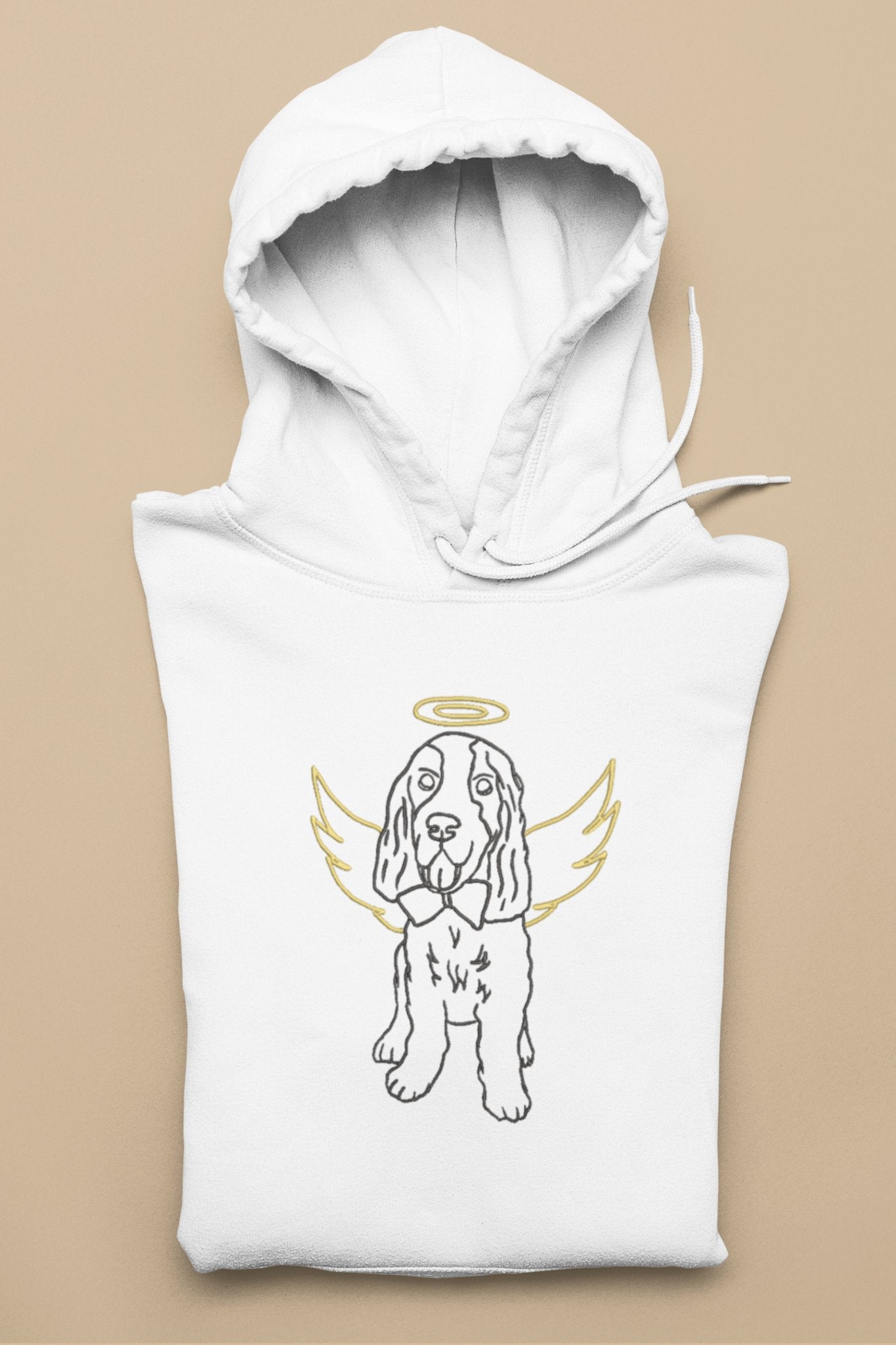 Embroidered Pet Memorial Wings TwinFlame© Hoodie - Twin Flame Custom