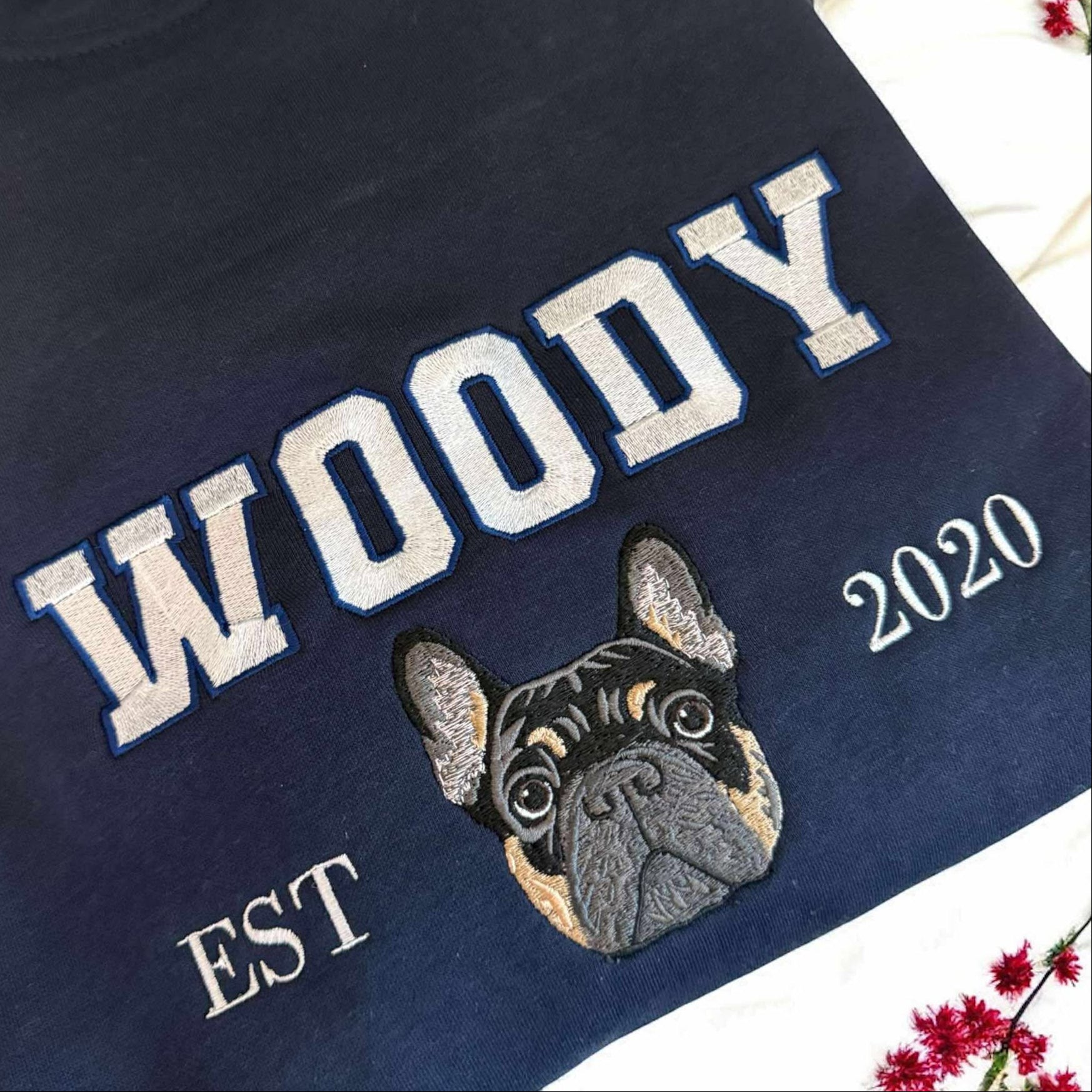 Embroidered Varsity Coloured Custom Hoodie - Twin Flame Custom