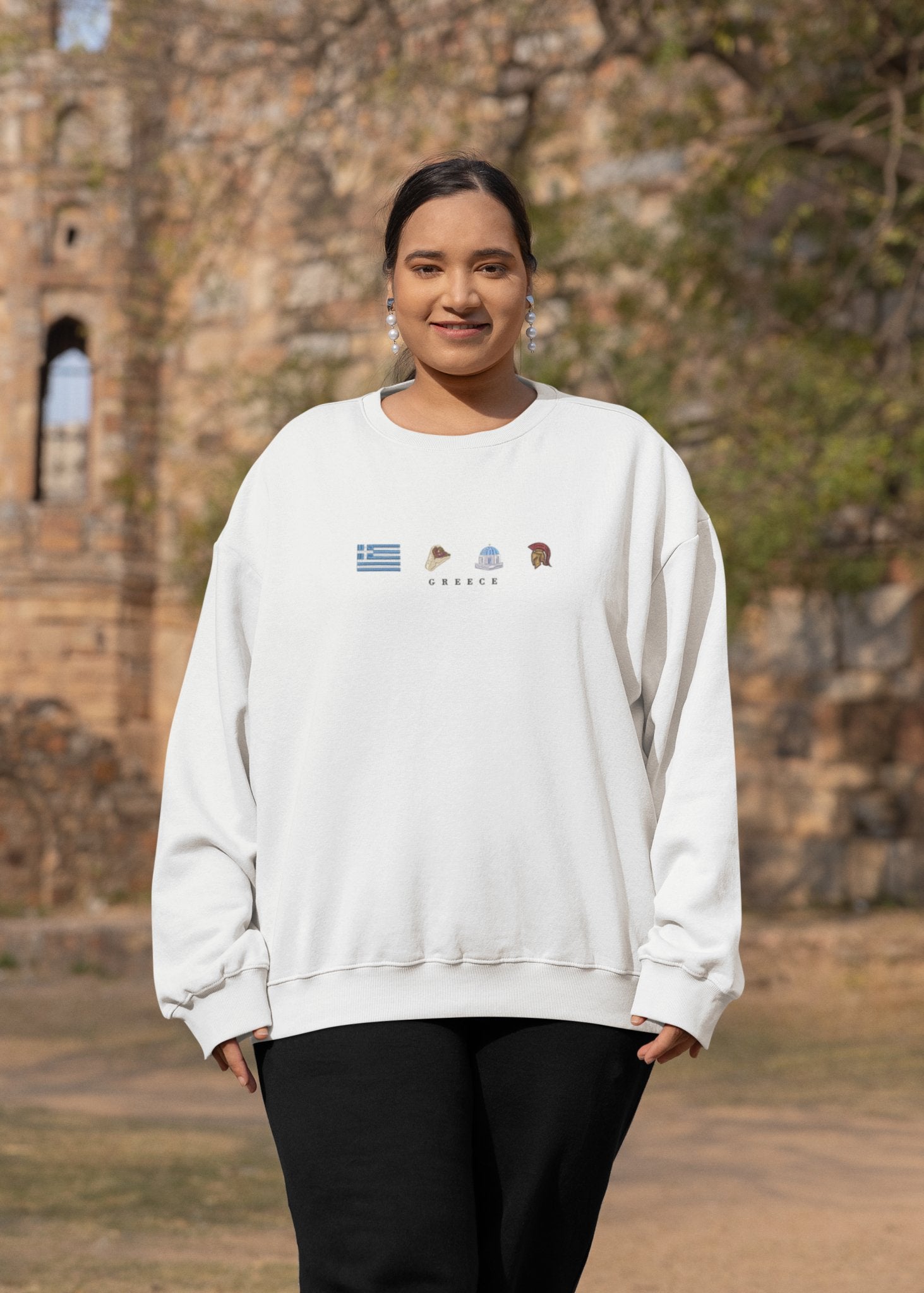 Greece Location Sweatshirt - Twin Flame Custom