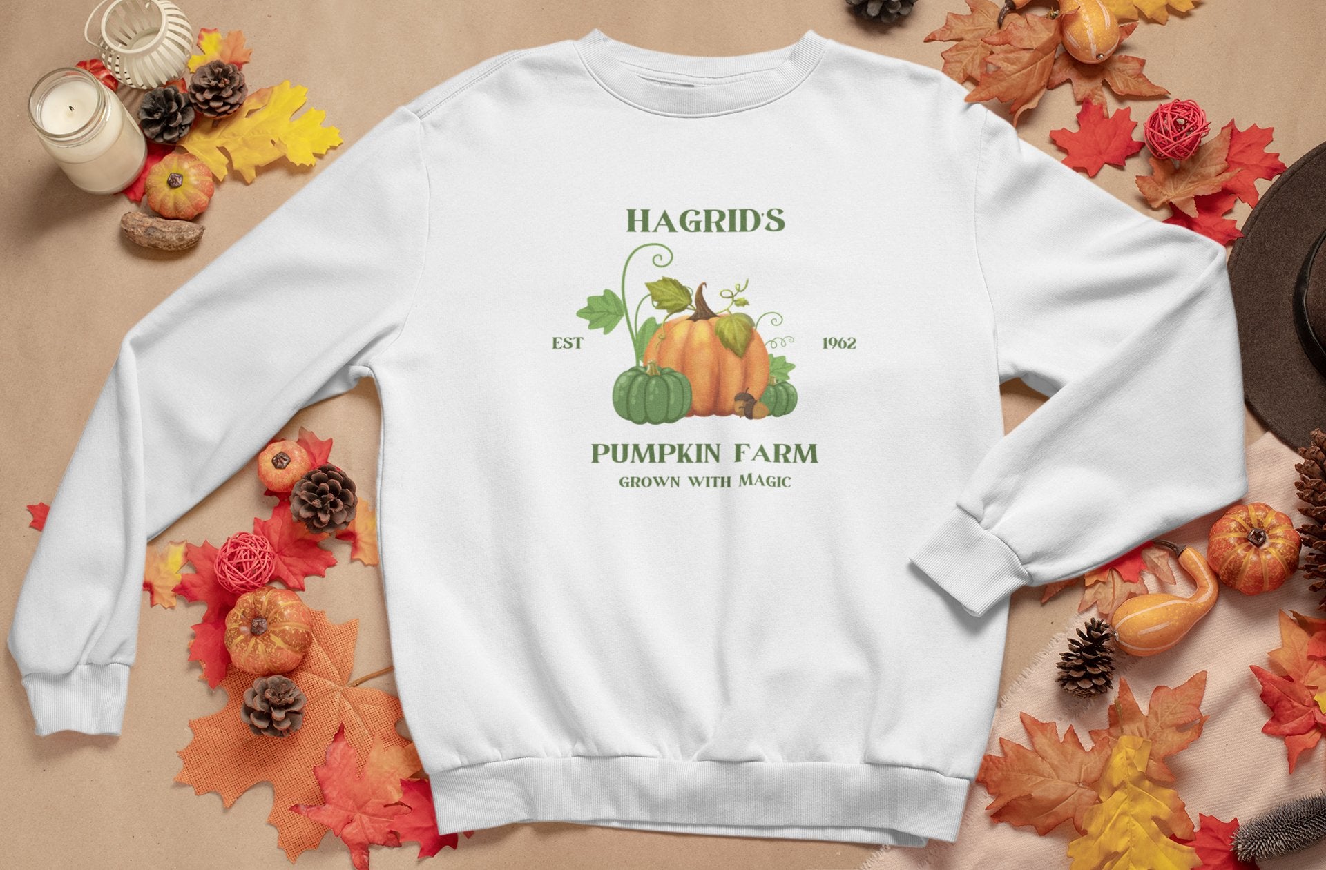 Hagrids Pumpkin Patch Sweatshirt - Twin Flame Custom