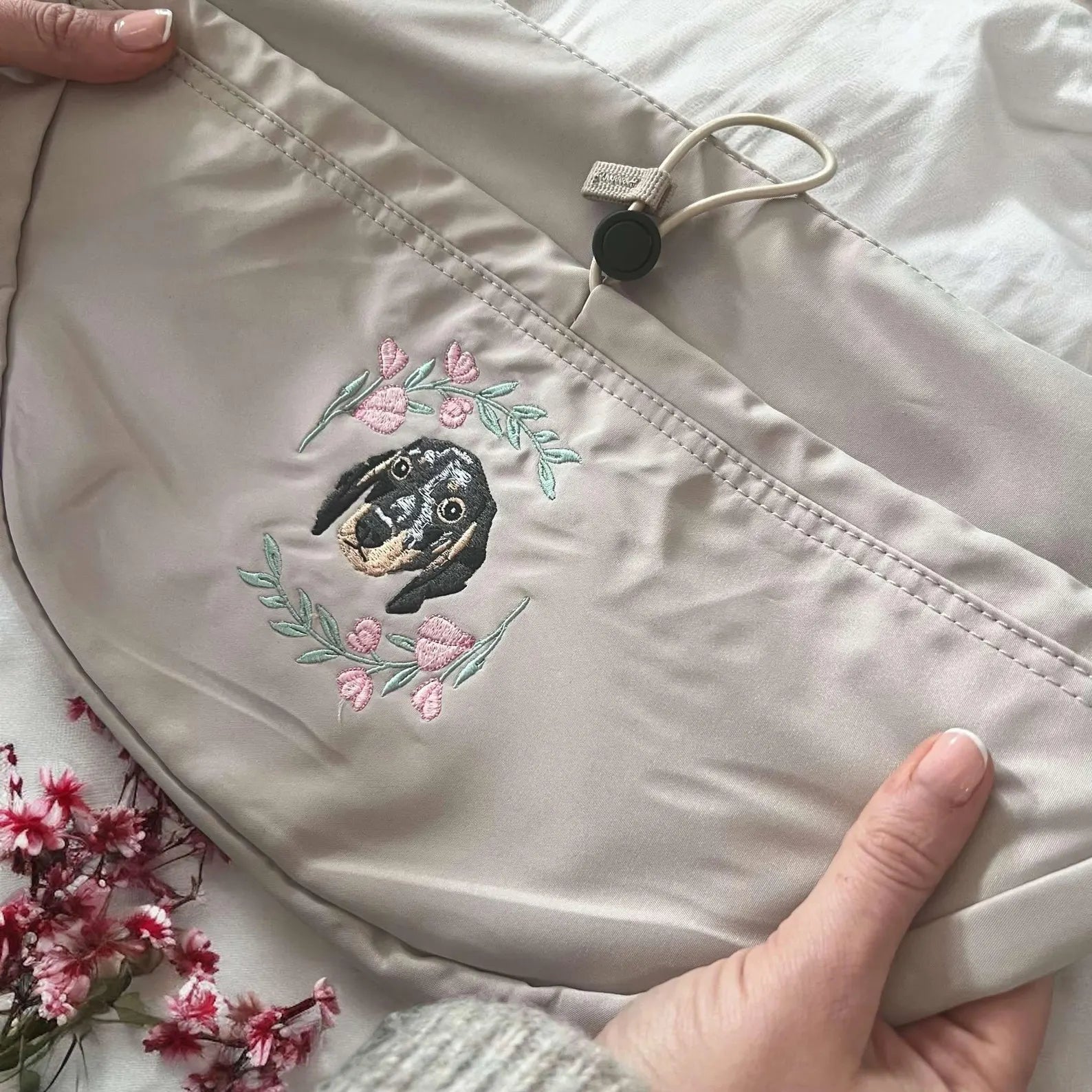 Pet Portrait Cross Body Bag - Twin Flame Custom