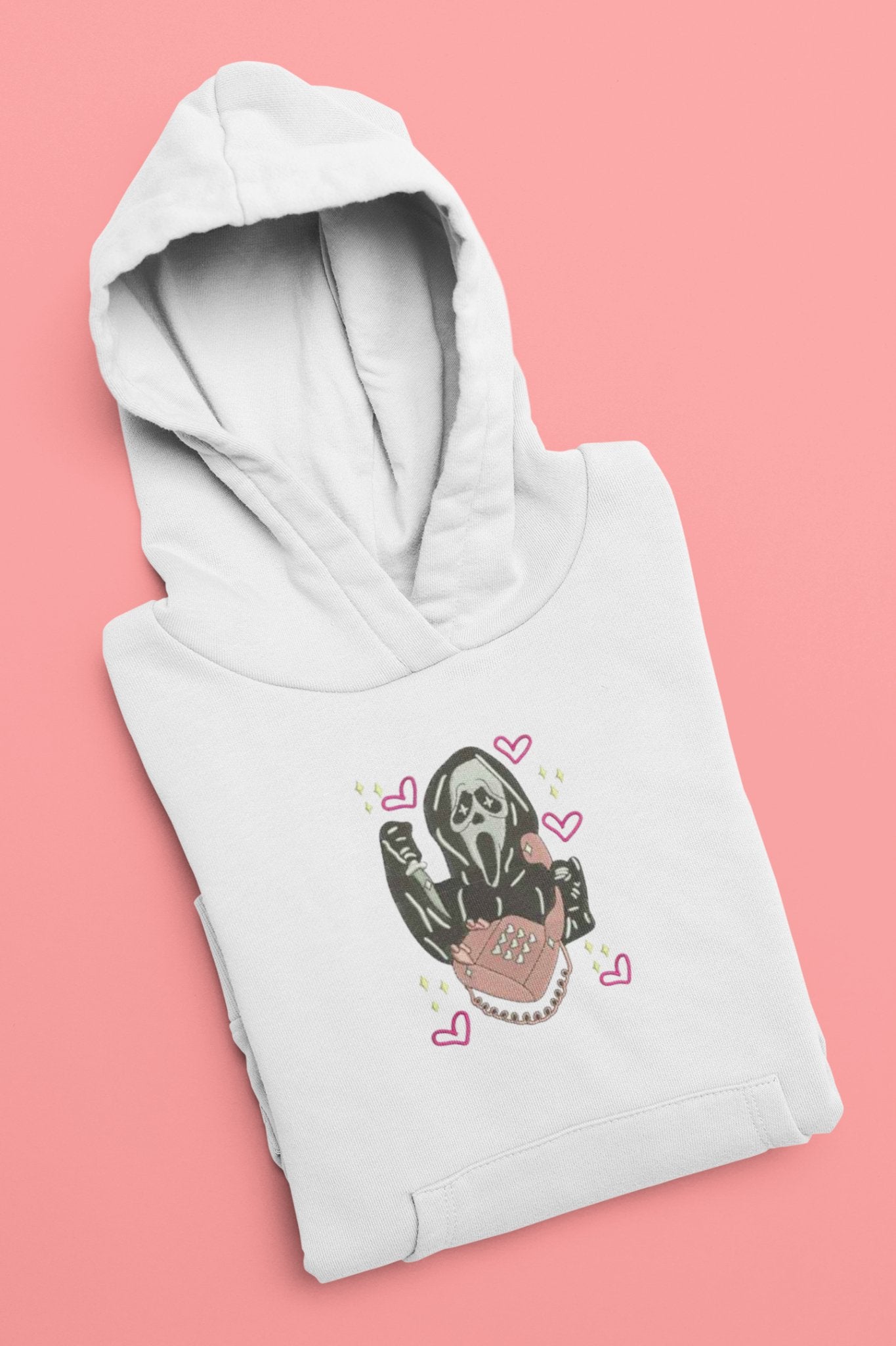 Pink Scream Phone Call Hoodie - Twin Flame Custom