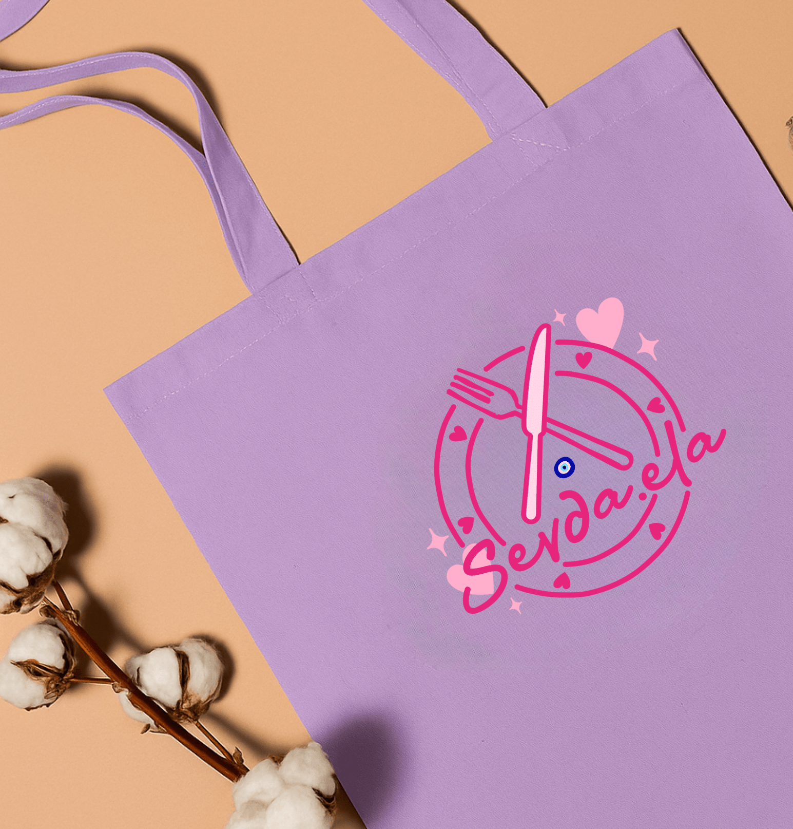 Sevy Ela Tote Bag - Twin Flame Custom