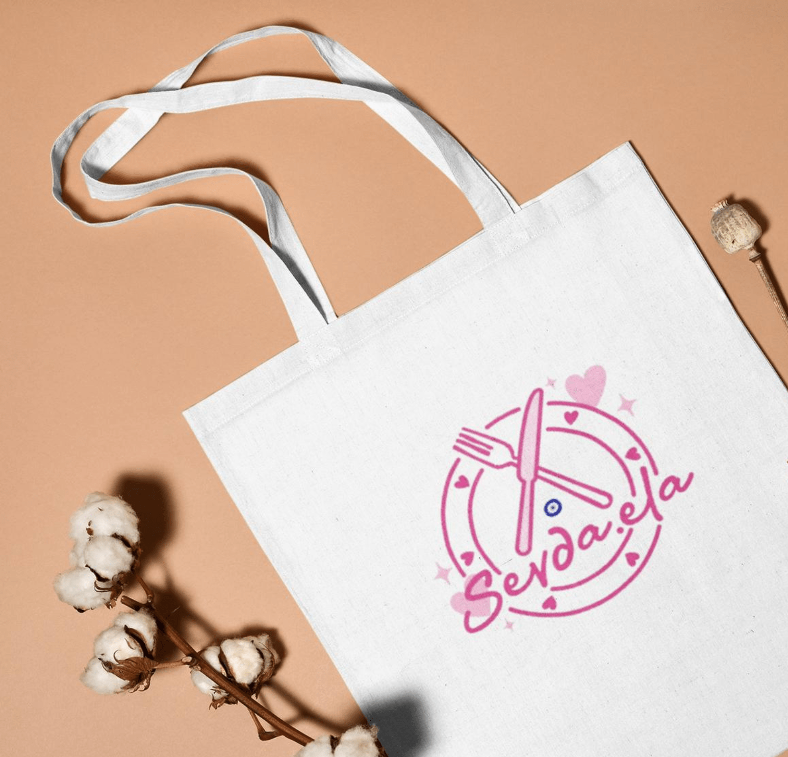 Sevy Ela Tote Bag - Twin Flame Custom